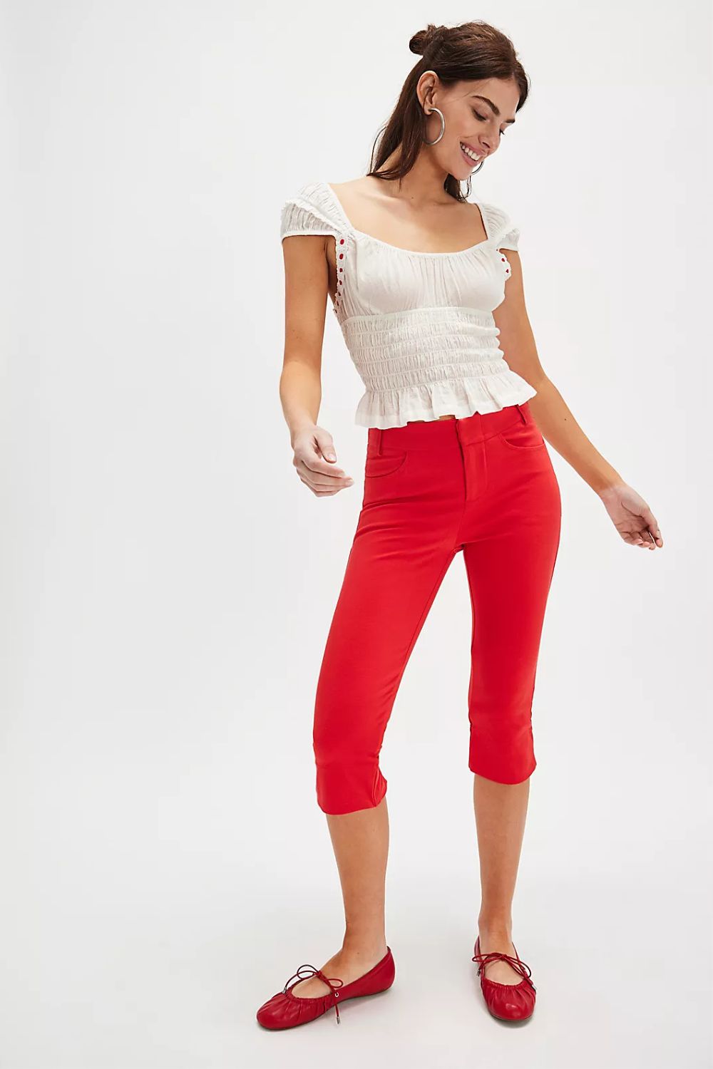 Free People Bette Super Slim Capris