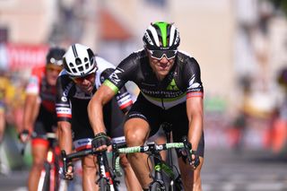 Edvald Boasson Hagen (Dimension Data) bangs the bars