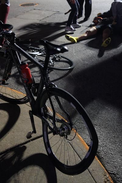 A serious crash involving Annie Ewart (Optum p/b Kelly Benefit Strategies) neutralised the women's race for 20 minutes