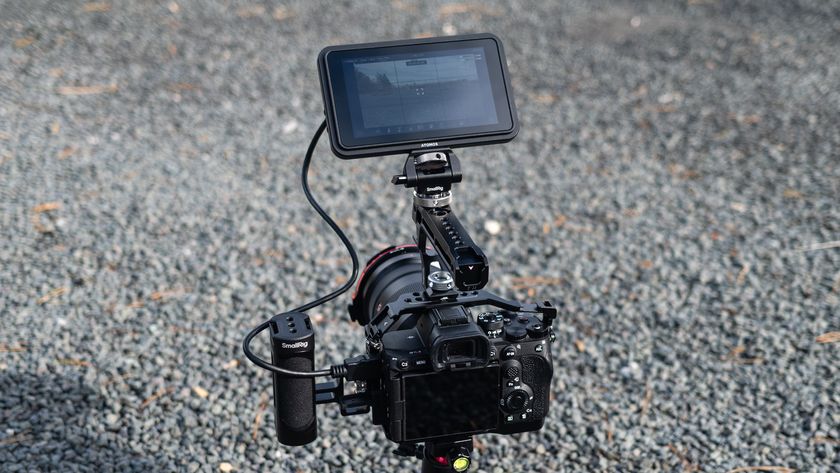 Shinobi Go in use on a camera rig