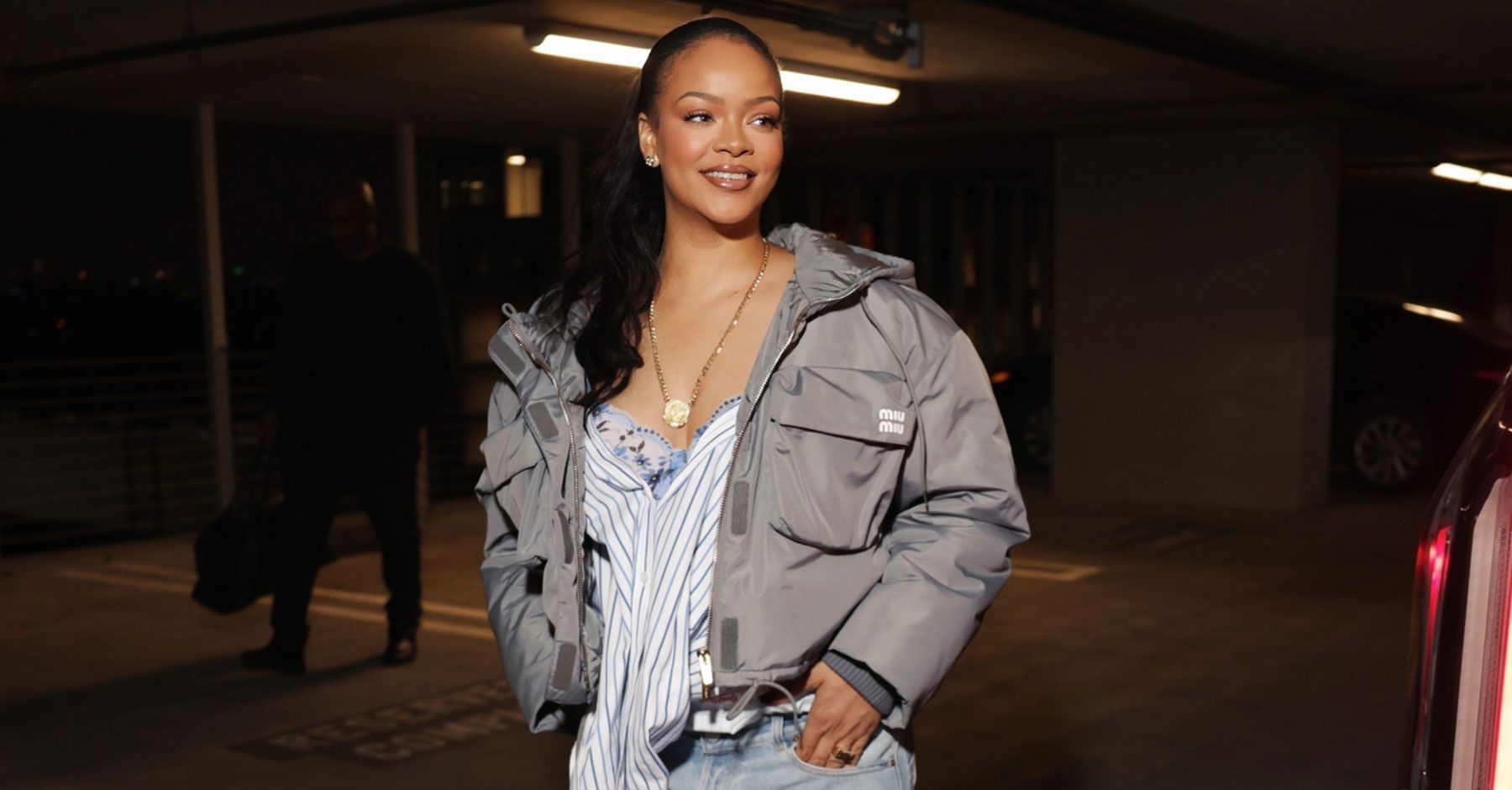 Shop Rihanna’s  Top That Looks So Cute With Baggy Jeans