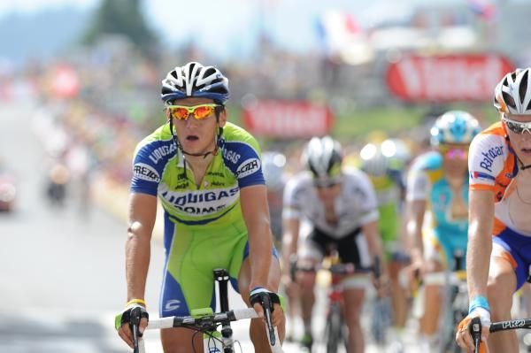 Roman Kreuziger (Liquigas) looked stronger than his leader Ivan Basso on the stage to Morzine