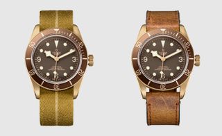 Every Heritage Black Bay Bronze with both an antique’d leather strap