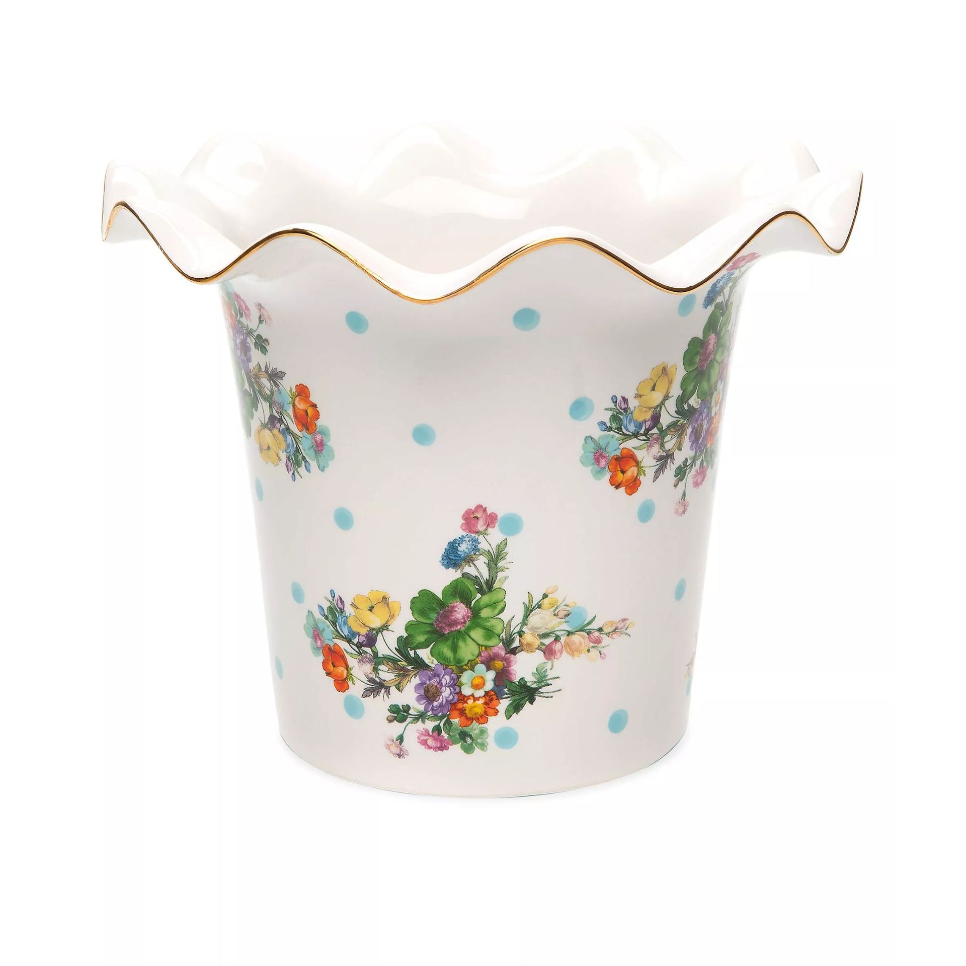 MacKenzie-Childs Flower Market Ceramic Garden Pot