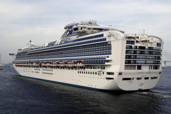 The Sapphire Princess ship.