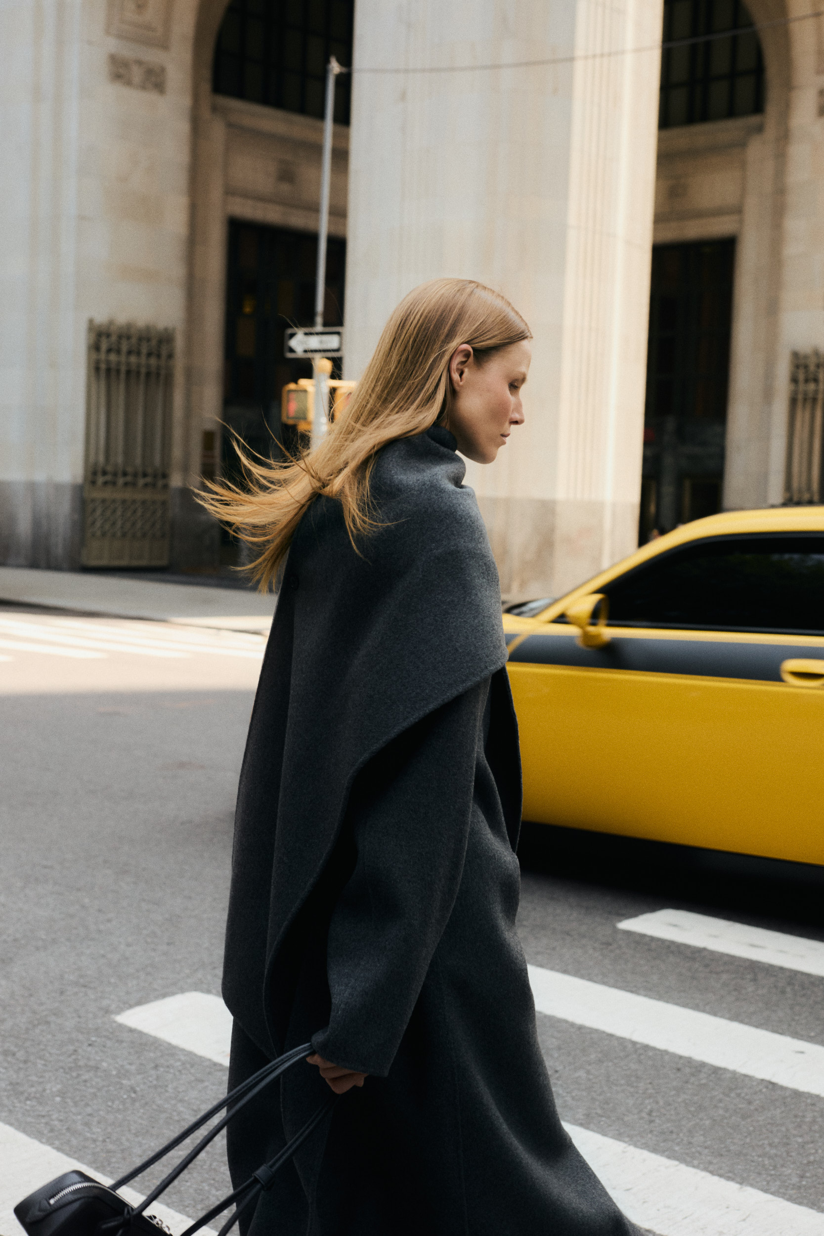 a model in an almada label campaign