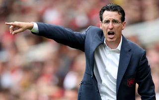 Unai Emery takes his team to Anfield on Saturday