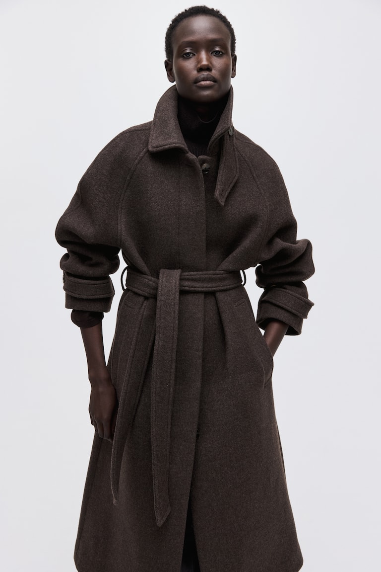 Oversized Wool-Blend Coat