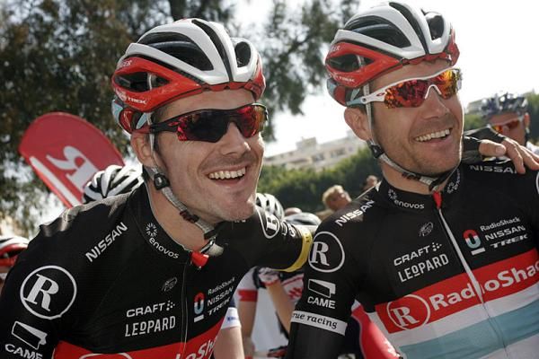 RadioShack-Nissan teammates Markel Irizar and Maxime Monfort