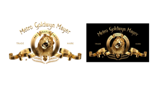 Golden MGM logos issued in 2021, static and on screen.