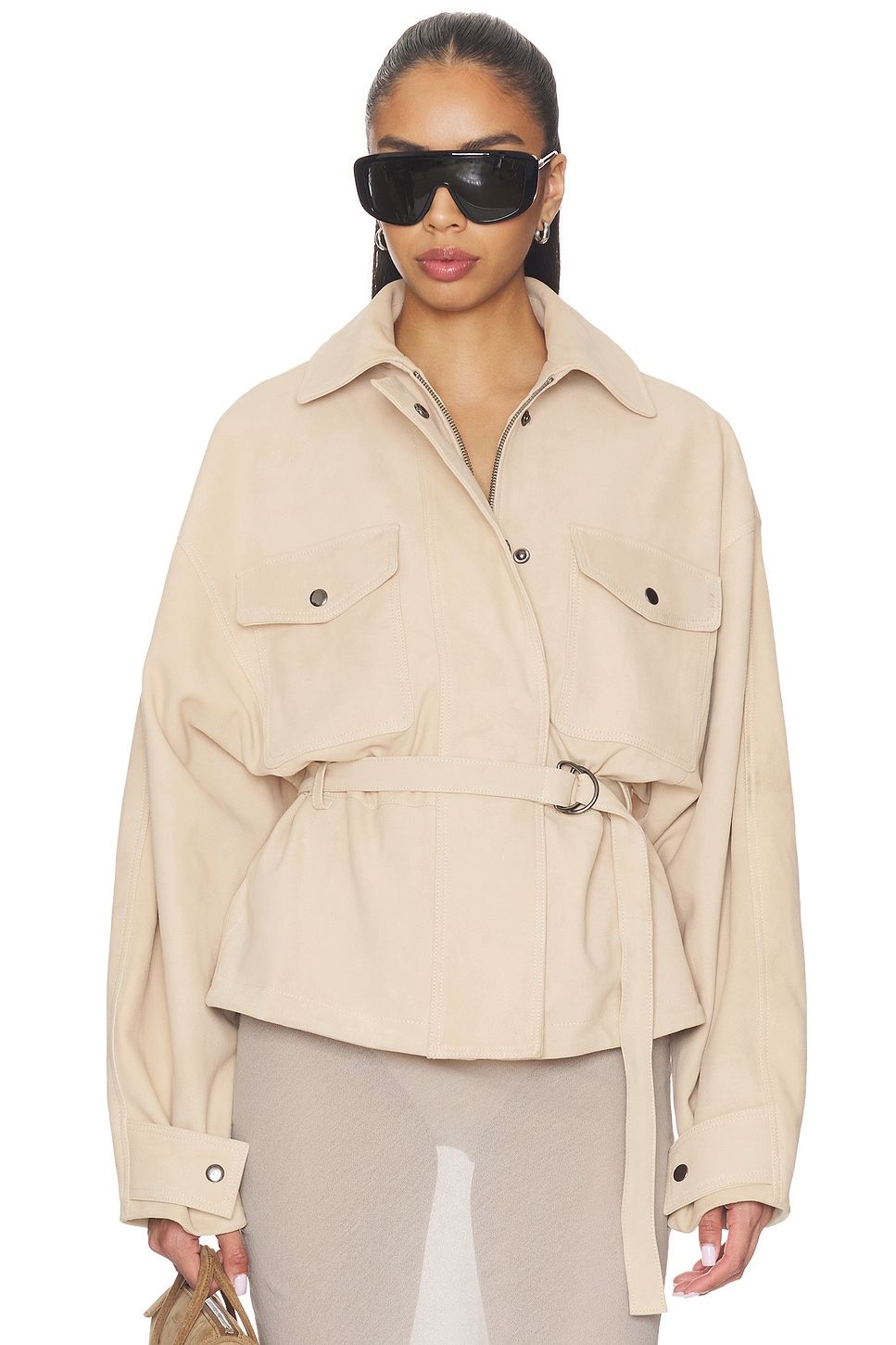 X Jasmine Tookes Lina Belted Jacket