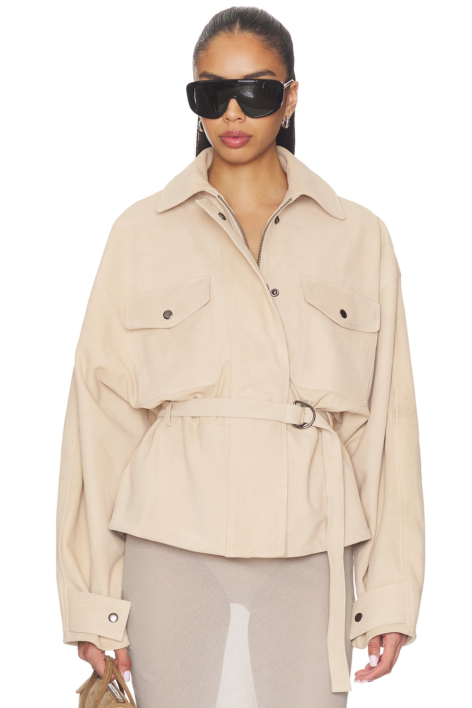 X Jasmine Tookes Lina Belted Jacket