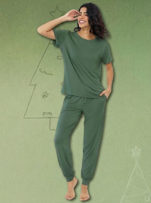 Joyaria Women Bamboo Viscose Pajama Set