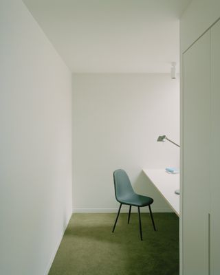 Desk space inside Barkly Street Apartments, Brunswick, Australia