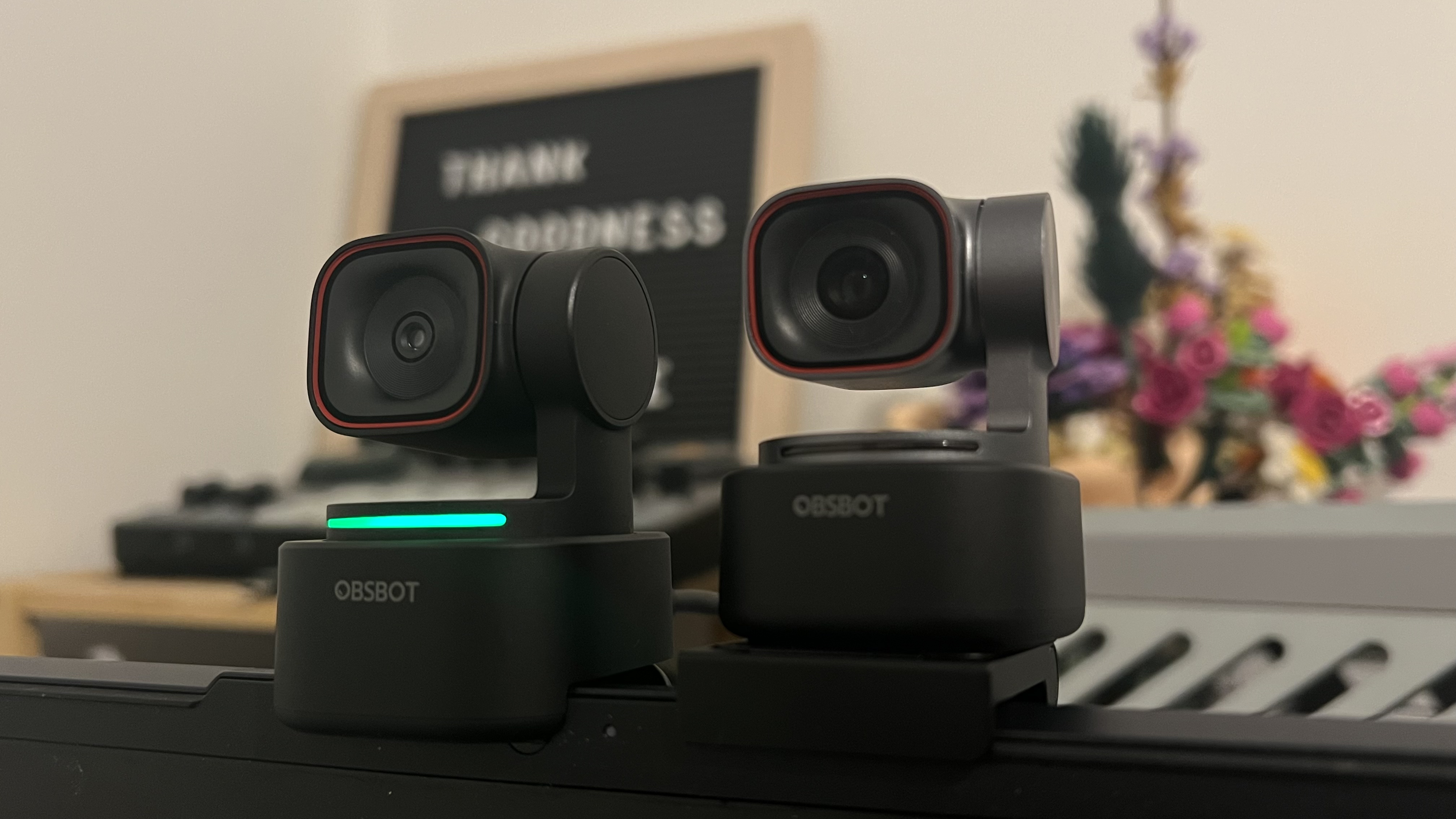 The Obsbot Tiny 3 webcam with the Tiny 3 Lite version.