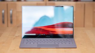 A photo of the Samsung Galaxy Book S on a table