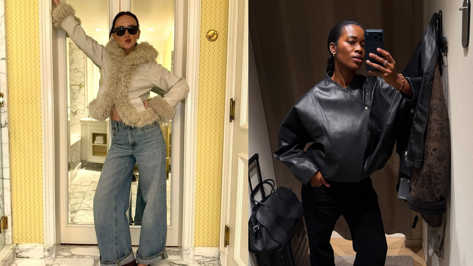 Women wearing popular spring 2026 fashion items.