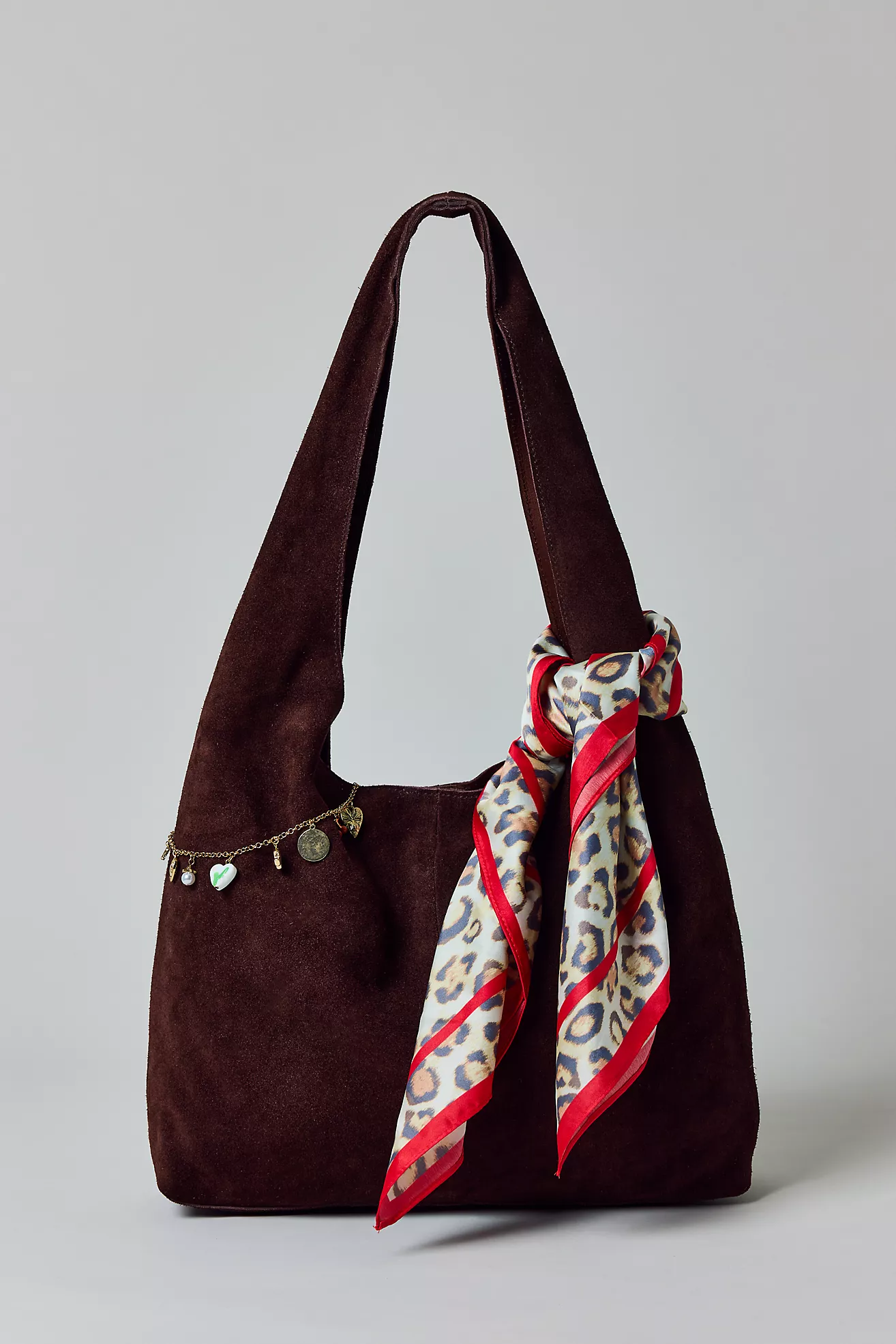Mini Boston Suede Shoulder Bag