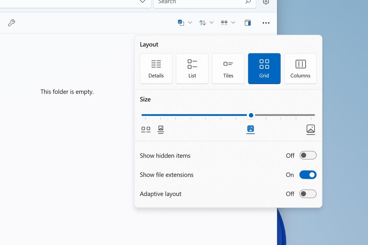 Microsoft should copy this third-party file explorer's layout picker ...