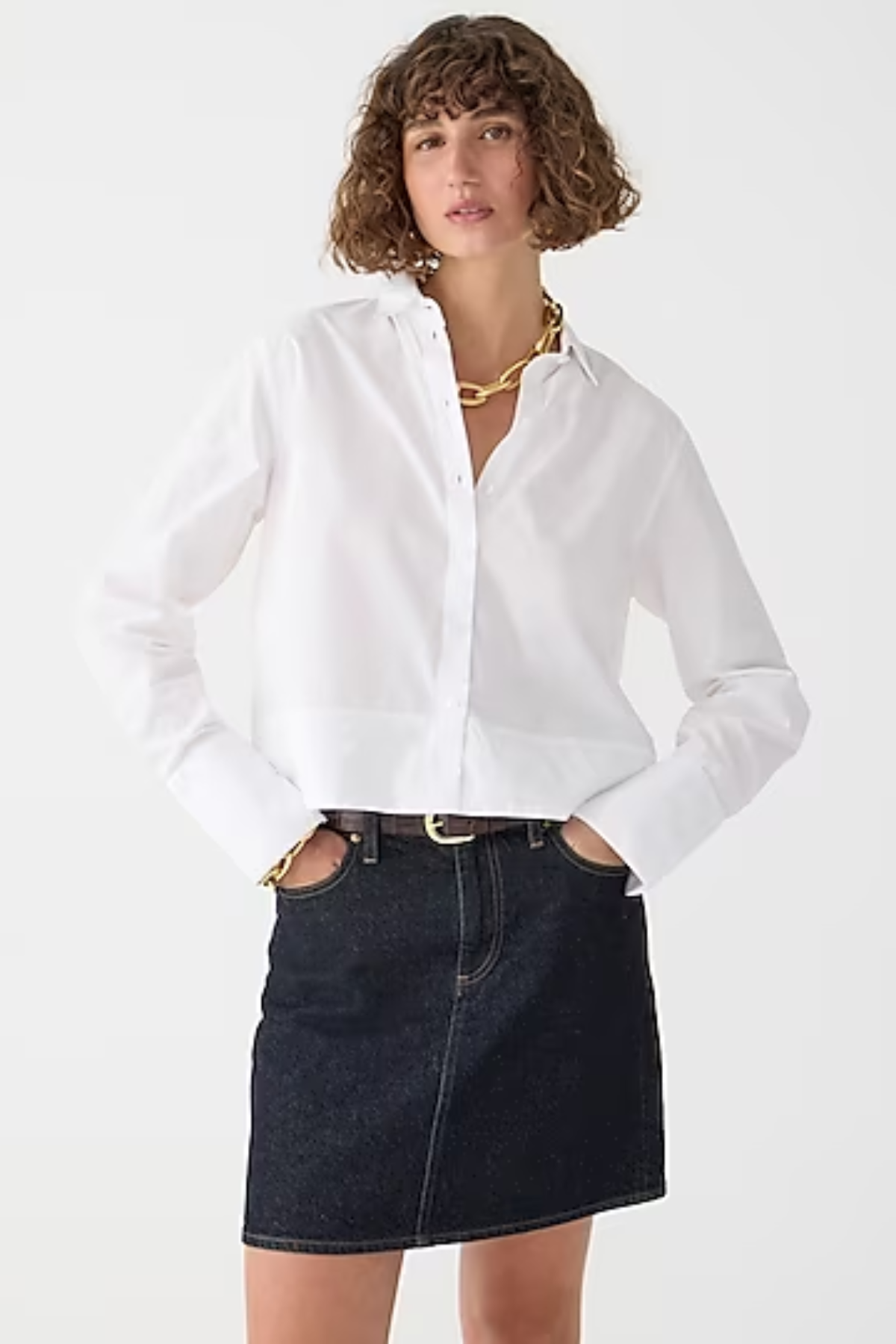 J.Crew Cropped garçon shirt