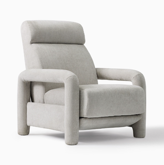 light gray modern recliner chair