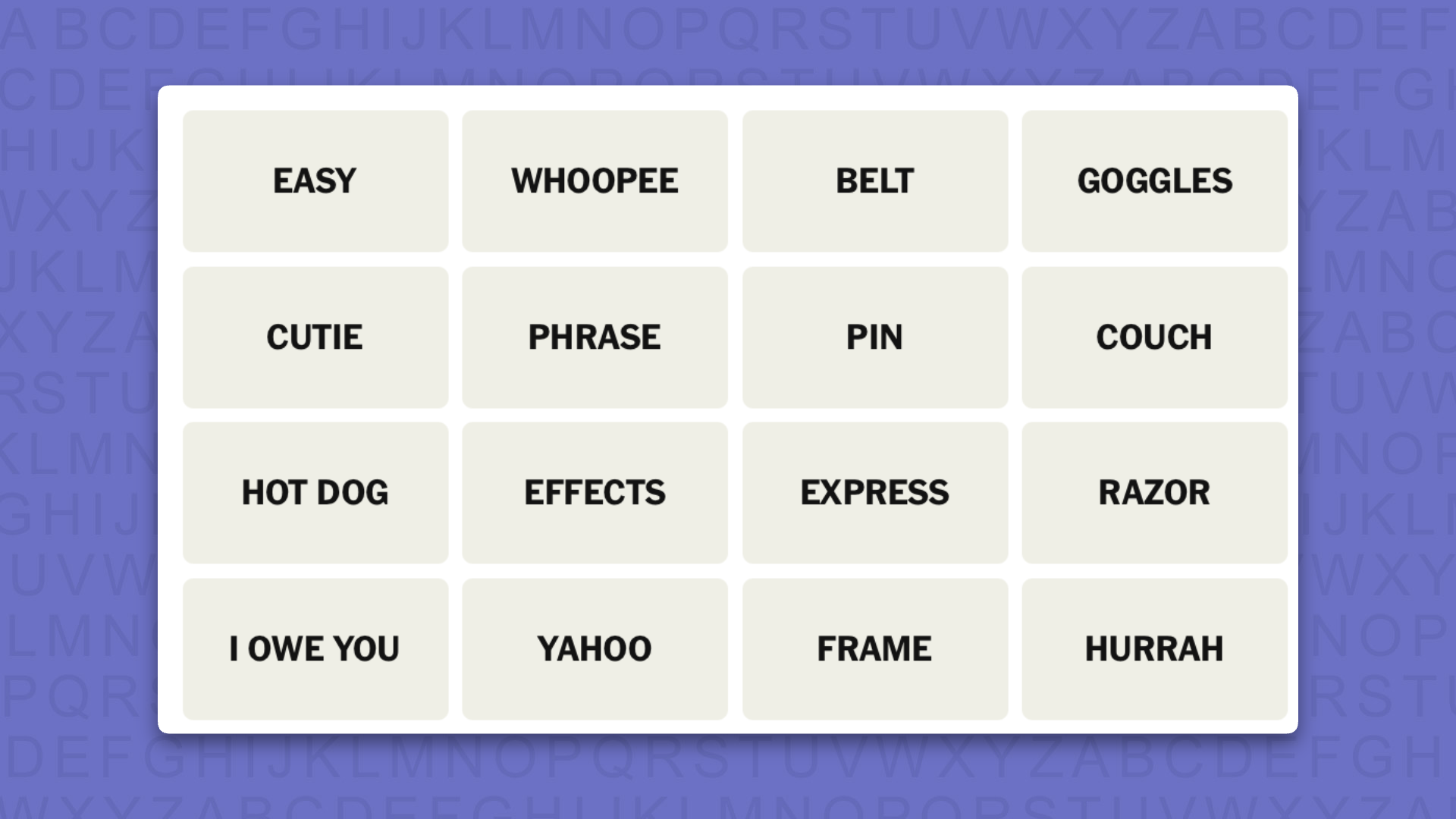 NYT Connections hints for game 1154 on a purple background