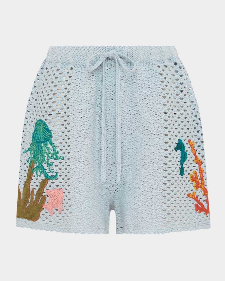 Splash Crochet Shorts
