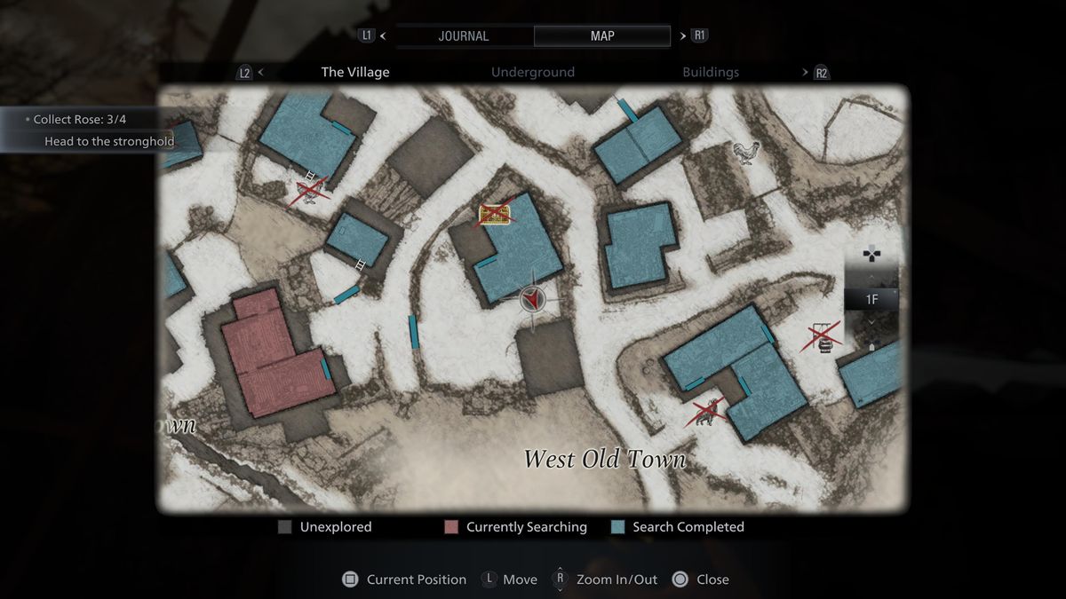 resident evil village goats of warding west old town map