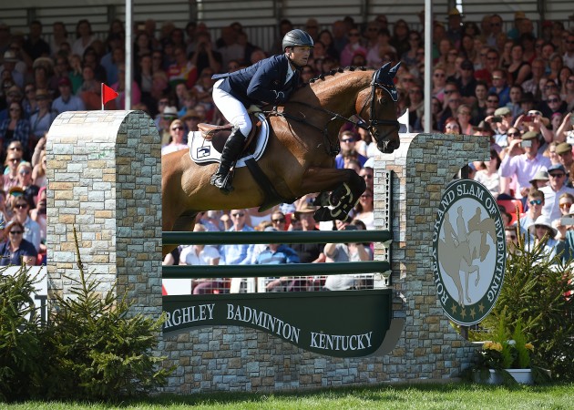 Michael Jung riding La Biosthetique - Sam FBW GERL during the Show Jumping Phase of The Mitsubishi Motors Badminton Horse Trials at Badminton in Gloucestershire, UK on 7th May 2016