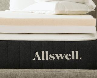 Allswell 4 Memory Foam Mattress Topper Infused with Copper Gel, Twin 