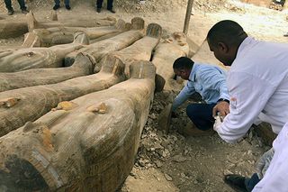 Cachette of the Priests mummies discovered.