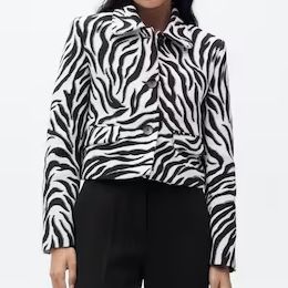 Mango Zebra Print Jacket