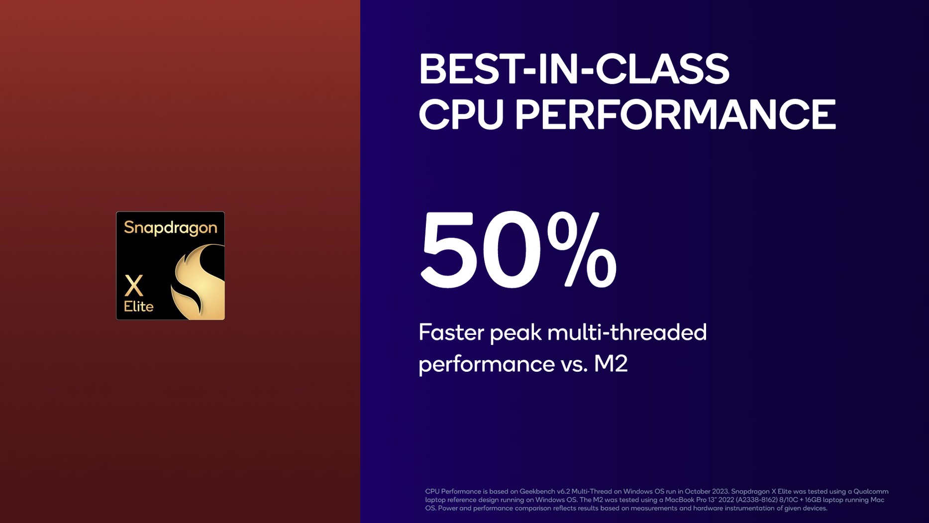 CPU y GPU Snapdragon X Elite