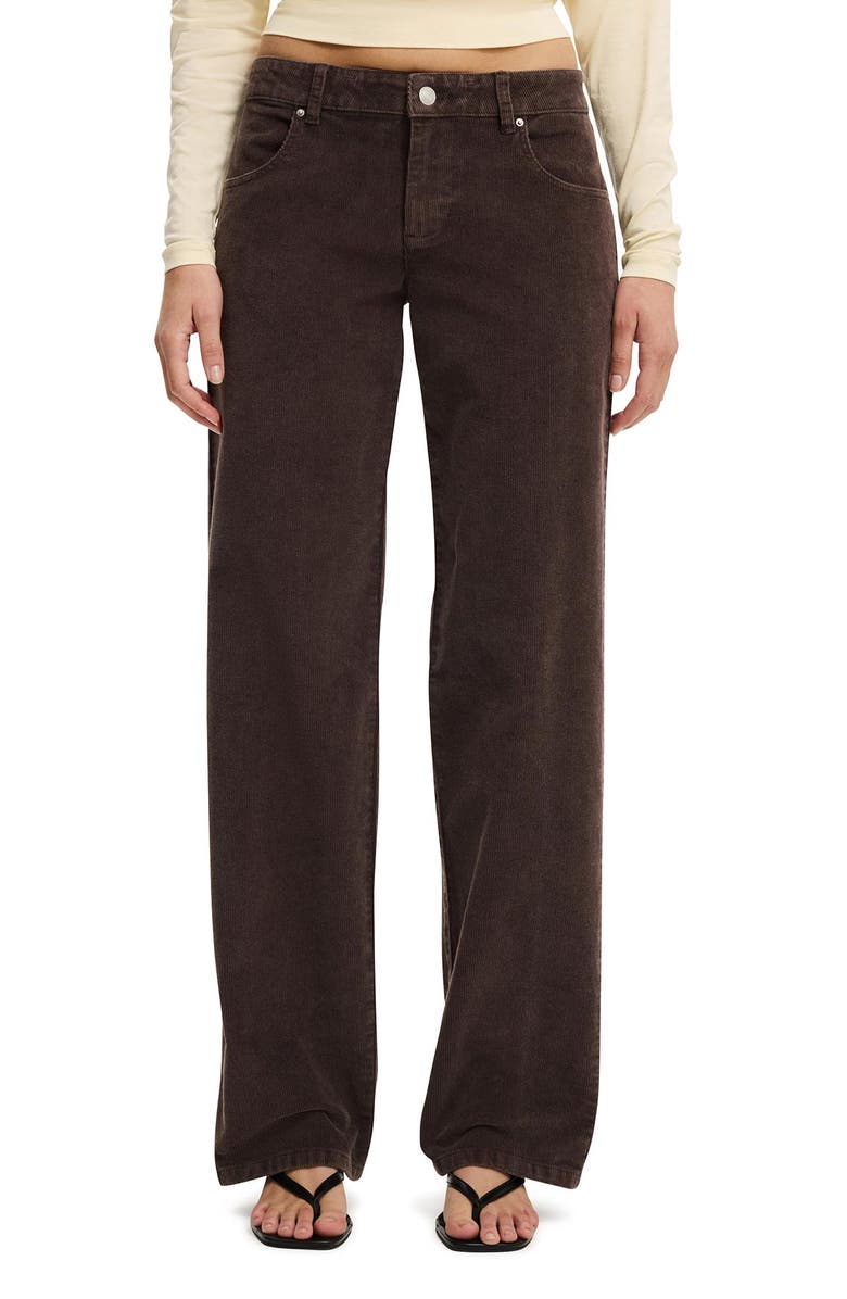 Women&#039;s Low Rise Straight Cord Pant