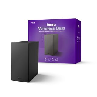 Roku's new Wireless Bass product for powerful sound while streaming.