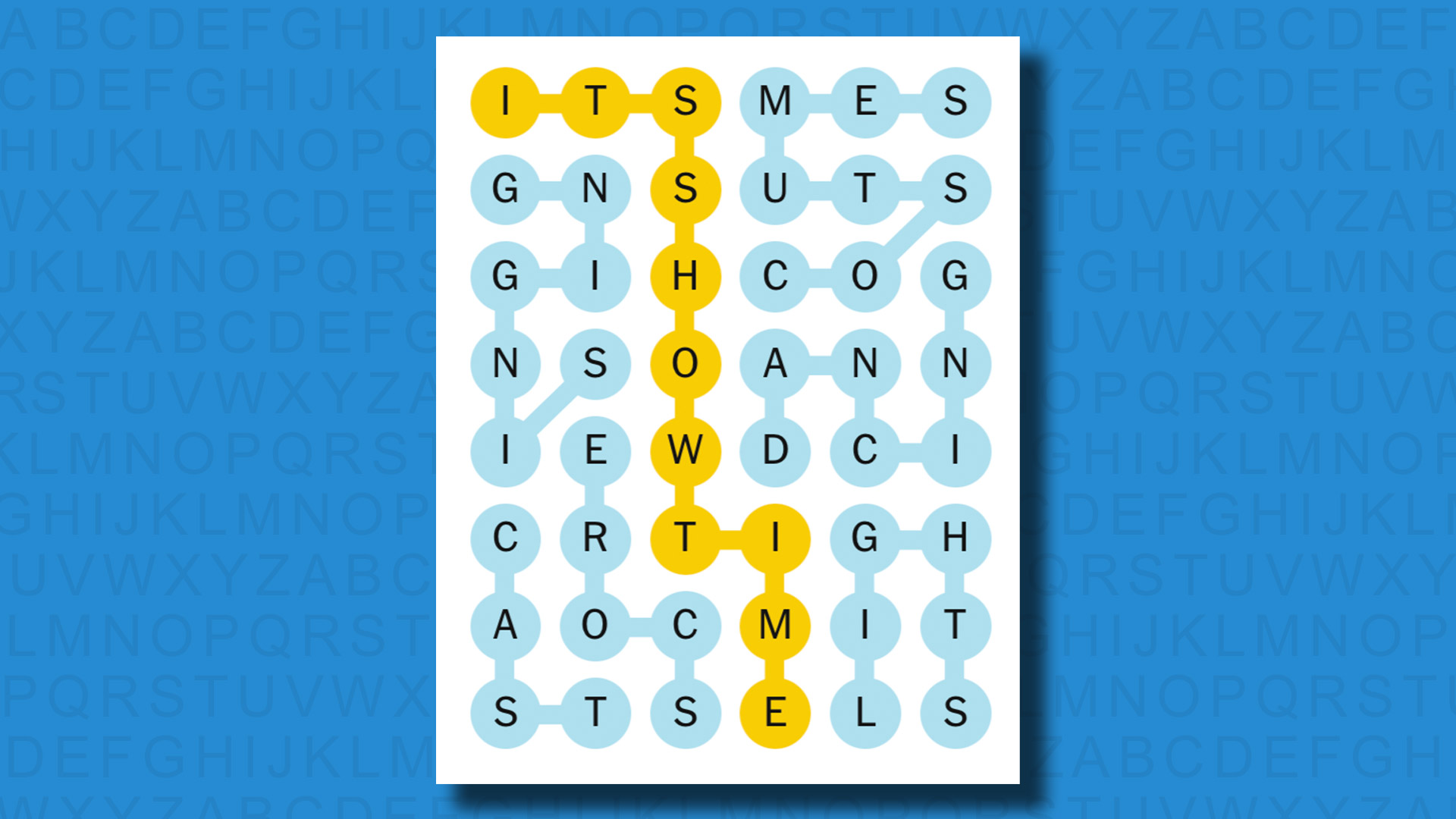 NYT Strands answers for game 462 on a blue background