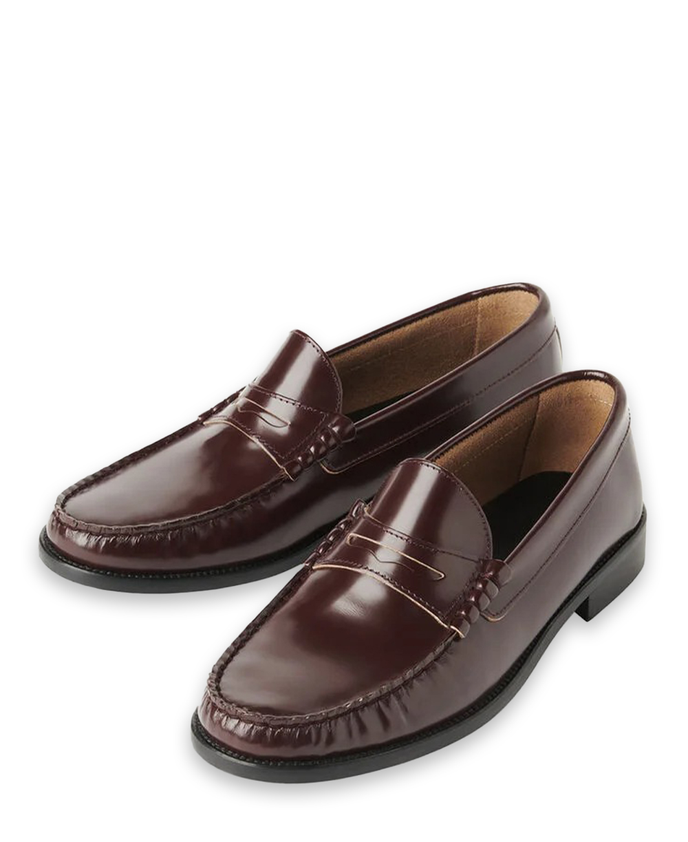 Whistles, Burgundy Manny Slim Loafer