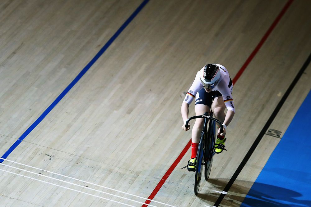 Pauline Sophie Grabosch of Germany competes in the Womens Time Trial Final
