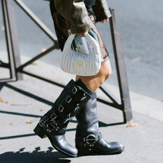 square toe biker boots