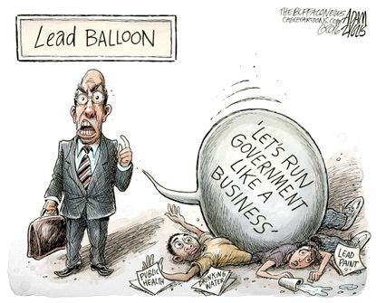 Editorial Cartoon U.S. Lead Water