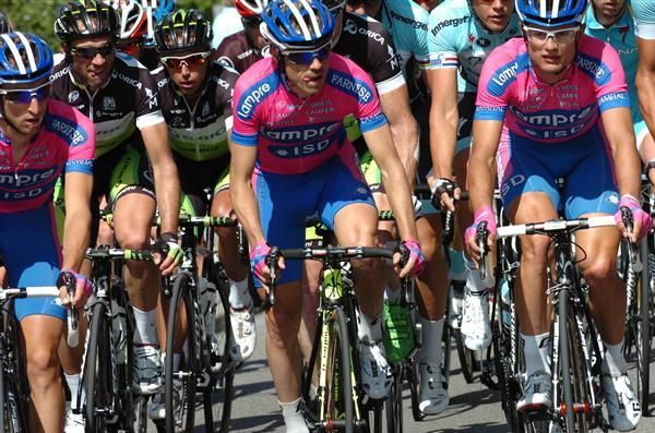 Lampre did lots of the work at the front of the peloton in stage 6