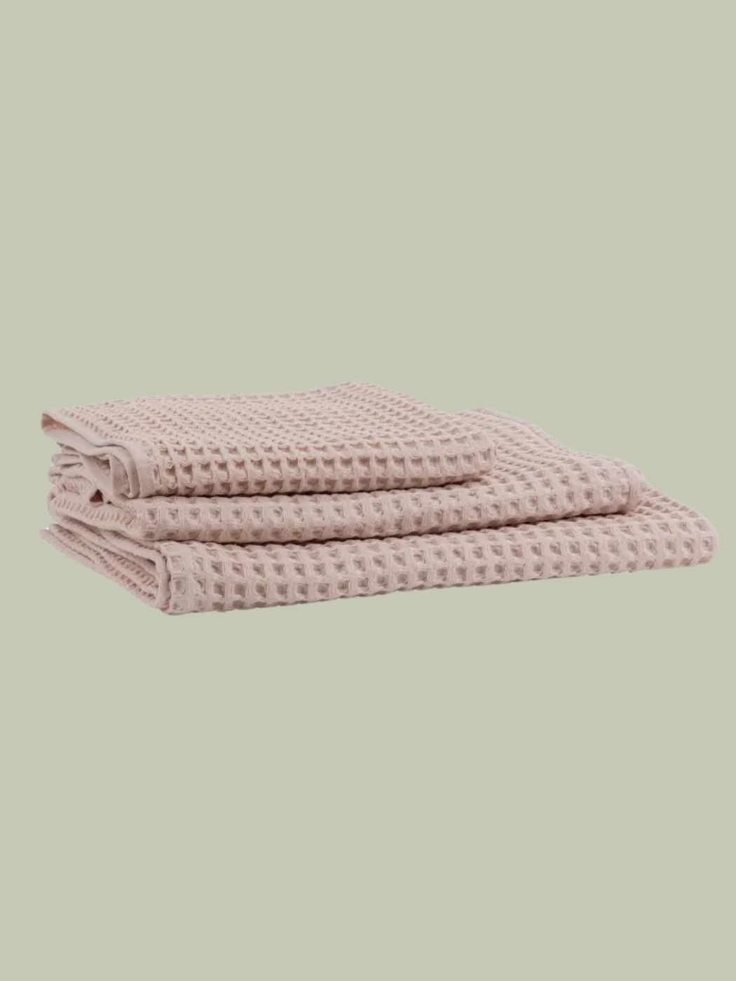Heal's, Waffle Towel in Putty Pink