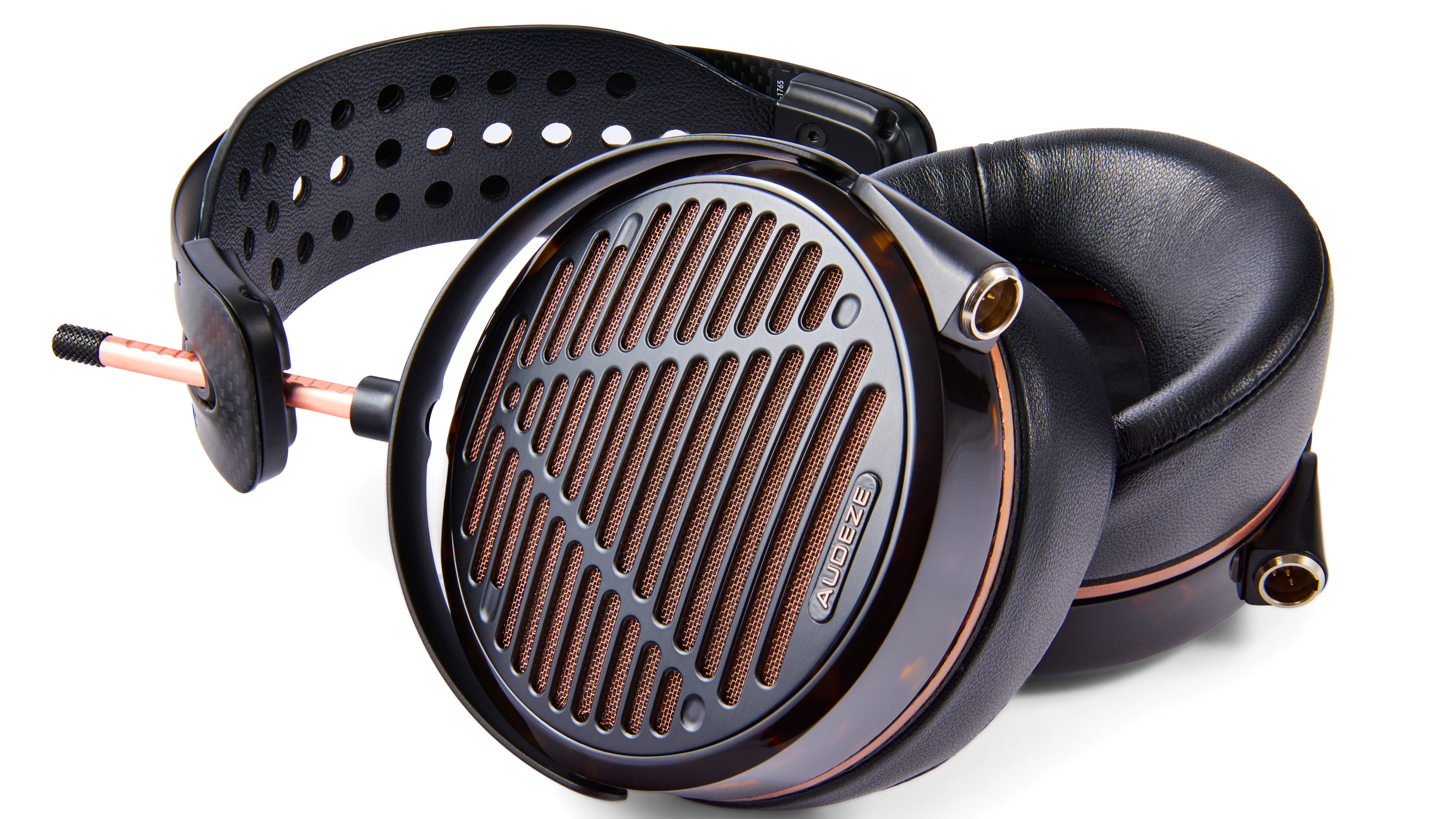 Audeze LCD-5s planar magnetic headphones on a white background