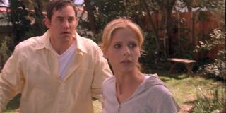 Nicholas Brendon and Sarah Michelle Gellar in Buffy Episode Seeing Red