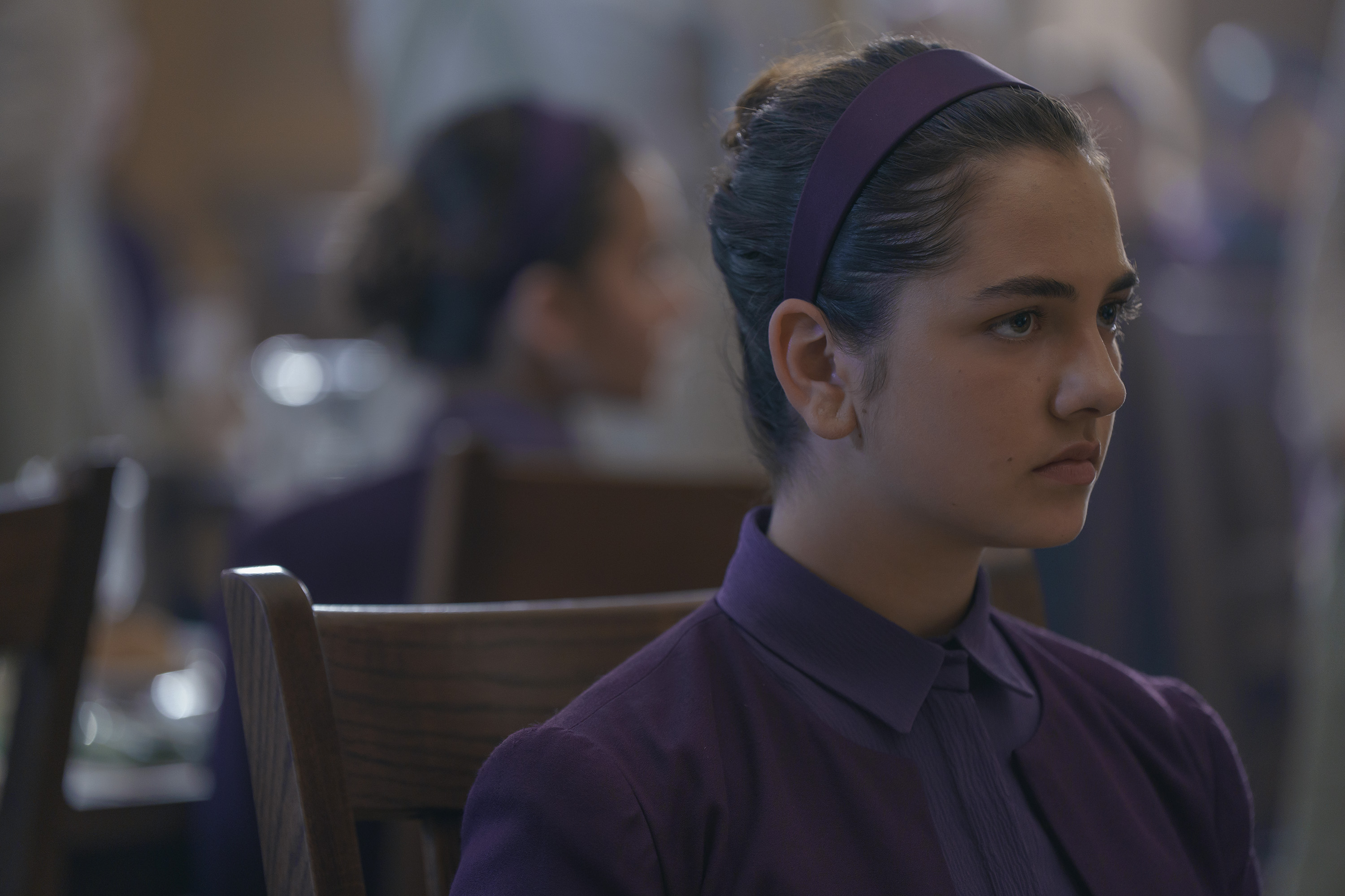 Mattea Conforti as Becka, in Hulu's 'The Testaments'