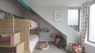 small childrens bedroom in a loft conversion