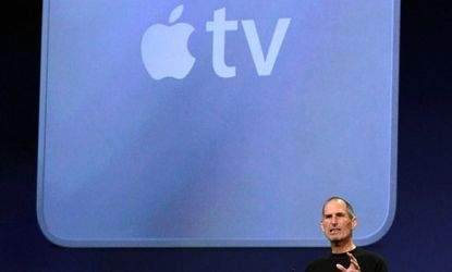 Apple CEO Steve Jobs announced an updated version of Apple TV last year; now rumor has it that the company may be producing standalone TV sets. 