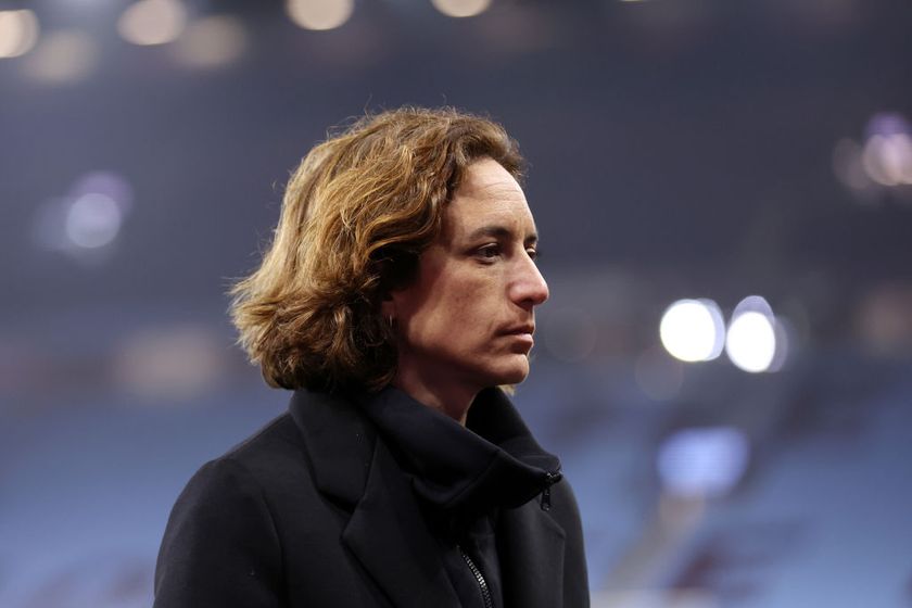  Natalia Arroyo, Manager of Aston Villa, looks on following the Barclays Women&#039;s Super League match between Aston Villa FC and Manchester United FC at Villa Park on March 23, 2025 in Birmingham, England. 