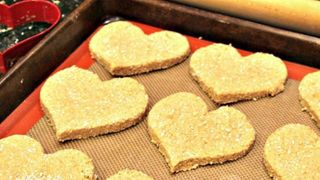 Apple and Peanut Butter Dog Treats, one of the best diabetic dog treat recipes