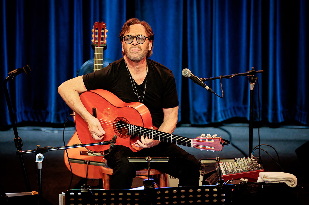 Al Di Meola performs at Blue Note in Milan, Italy on June 5, 2024